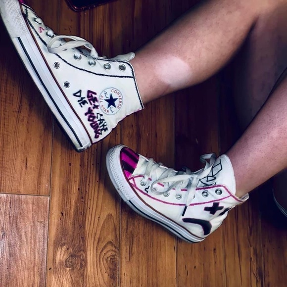 lil peep pink converse